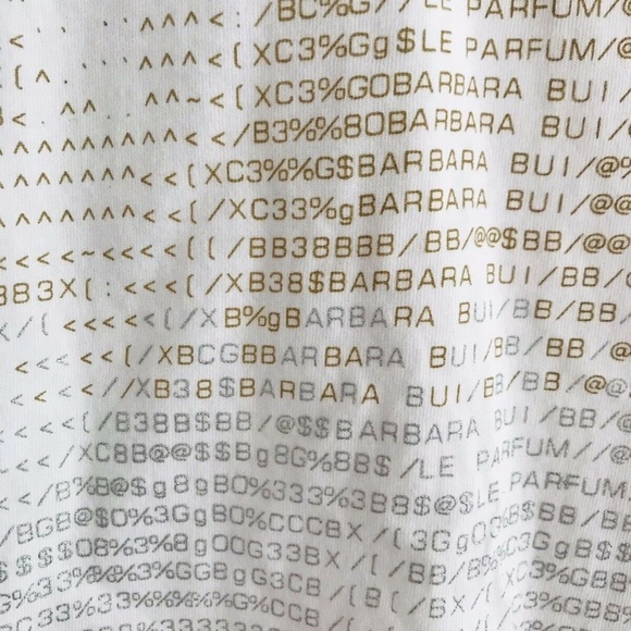 Barbara Bui | Graphic Tee Womens White V-neck - Picture 6 of 9